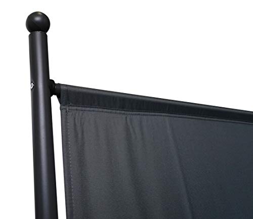 Paravento da Giardino 180 x 78 cm Divisorio in Tessuto Protezione della  Privacy Bianca