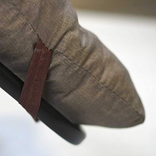 Cuscino Sdraio Con Poggiapiedi 160x45cm | Imbottitura Morbida | Lacci Di Fissaggio | Made In Italy