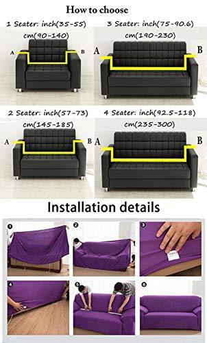 Treer Copridivano Braccioli Larghi, Universale Tessuto in Elasticizzato 1/2/3/4 Posti Fodere Copridivani Sofa Mobili Protettore Antiscivolo Lavabile