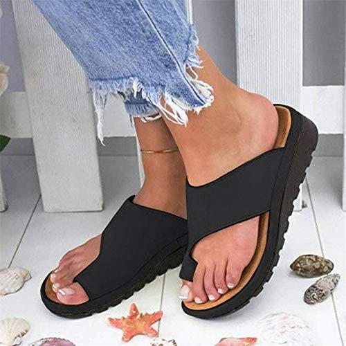 Ciabatte Donna Zeppa Pantofole, Estive Eleganti Comode Leggere Sandali  Infradito Scarpe Casa Spiaggia Mare Punta Aperta Sandalo Sandaletti Suola 