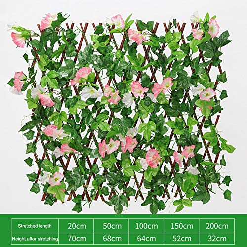 Siepe Artificiale Legno Salice Con Edera - Traliccio Estensibile 1x2 M, Per Privacy Da Esterno - Foto 9