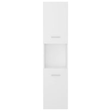 vidaXL Armadio da Bagno Bianco 30x30x130 cm in Truciolato