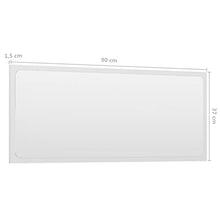 vidaXL Set Mobili da Bagno 2 pz Bianco Lucido in Truciolato