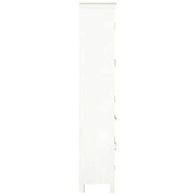 vidaXL Armadio Bianco 120x40x200 cm in Legno Massello di Mango