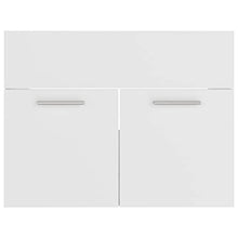 vidaXL Set Mobili da Bagno 2 pz Bianco in Truciolato