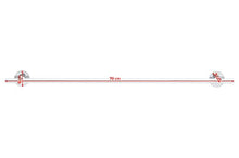 tesa Loxx Barra Porta Asciugamani Adesiva - Porta asciugamani in metallo cromato inox - senza forature - Rimovibile senza tracce - Tenuta fino a 12 kg - 50 mm x 700 mm x 85 mm
