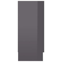 vidaXL Credenza Grigio Lucido 120x30,5x70 cm in Truciolato