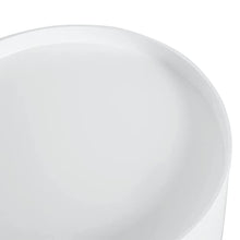 HOMCOM Tavolino da Salotto Moderno in Legno, Tavolino Rotondo con Cassetto, Tavolino da Caffè per Soggiorno e Camera, Bianco