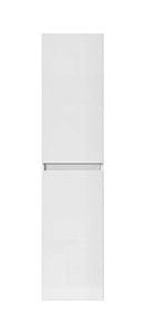 Badplaats B.V. Mobiletto del Bagno Avellino 170 cm Bianco Lucido a Sinistra - armadietto, mobili per Il Bagno, armadietto Laterale