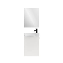 Amizuva Mika Mobile da Bagno, Legno, Bianco Lucido, 45 x 60 x 25 cm