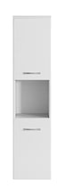 Armadietto da bagno Montreal, 131 cm, mobile alto da bagno, colore: bianco lucido