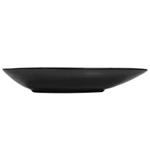 vidaXL Lavandino Triangolare in Ceramica Nera Sanitari Bagno Lavabo Lavello