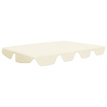 Oushome Baldacchino per Dondolo Giardino Crema 226x186 cm 270 g/m2