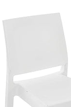 Sgabello Bar Maya Impilabile In Polipropilene I Sgabello Outdoor Con Schienale I Sedia Sgabello Alta In Plastica Alt. 75 CM, Colore:bianco