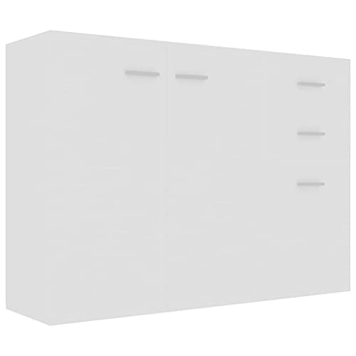 vidaXL Credenza Bianca 105x30x75 cm in Truciolato