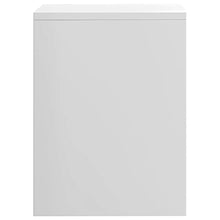 vidaXL Comodino con Ripiano e Vano a Giorno Classico Elegante Versatile Armadietto Notte Tavolino Salotto Bianco Lucido in Truciolato