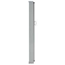 vidaXL Tenda da Sole Laterale Retrattile per Patio Privacy Automatica Schermo Parasole Frangivento 60x300cm in Tessuto PU Grigio Telaio in Ferro