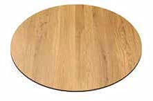 Milani Home s.r.l.s. Piano per Tavolo Moderno A Colonna da Assemblare Ideale per Bar E Ristoranti, Cm Diametro: 80x10 H