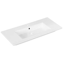FACKELMANN B.Perfekt - Set di mobili da bagno con lavabo in ceramica, 100 cm e armadietto a specchio a LED