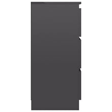 vidaXL Credenza con Finitura Lucida Grigia 60x35x76 cm in Legno Multistrato