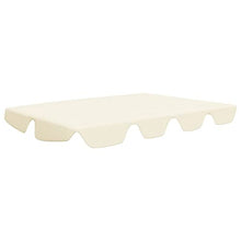 Oushome Baldacchino per Dondolo Giardino Crema 192x147 cm 270 g/m2