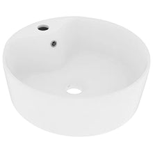 vidaXL Lavandino con Troppopieno Lavello per Bagno Lavabo per Toilette Sanitari Prodotti per Bagno Vaschetta Bianco Opaco 36x13 cm in Ceramica