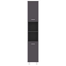 vidaXL Armadio da Bagno Grigio 30x30x179 cm in Truciolato