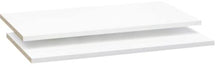 AVANTI TRENDSTORE - Peer - Set di 2 Ripiani aggiuntivi in Laminato di Colore Bianco. Misure: Lap 82,6x1,5x42 cm