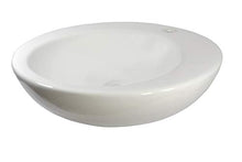 1 x lavabo in ceramica rotondo grande lavabo in ceramica 46 x 46 x 13,5 cm