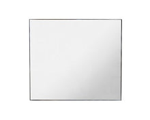 Specchio bagno con profilo in alluminio anodizzato brill Laura - Orizzontale L80xH70 cm - Prodotto Made in Italy