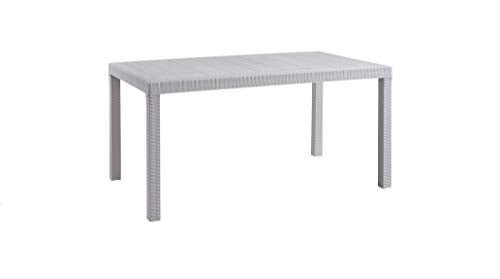 BICA 9094 Houston Tavolo, White, 150x92x9 cm, Bianco, 150x90x74 cm