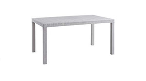 BICA 9094 Houston Tavolo, White, 150x92x9 cm, Bianco, 150x90x74 cm