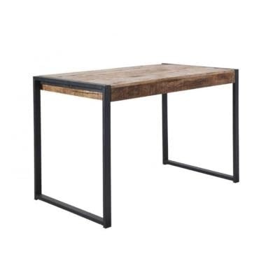 Tavolo alto 140 cm mango massiccio e metallo Mangoway