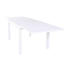 Milani Home s.r.l.s. Tavolo Rettangolare Allungabile in Alluminio da Esterno Giardino, per Ristorante Albergo di Design, Cm 135/270 X 90 X 75 H Colore Bianco