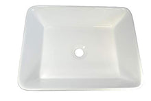 1 lavabo in ceramica rettangolare da bagno 48 cm L 37 cm B