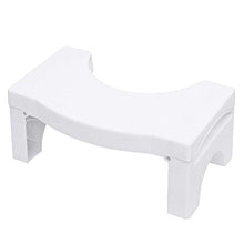 Zjcpow Poggiapiedi Ottomano Pieghevole Sgabello WC Vasino Sedia Plastica Antiscivolo Bagno Bianco Sit Sgabello Arredamento Soggiorno