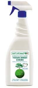 DETERGENTE SMACCHIATORE TESSUTI ARREDI ESTERNI SDRAIO, LETTINI, SEDIE, AMACHE ecc - Spray 750 Gr - NATURIAMO AMO 144