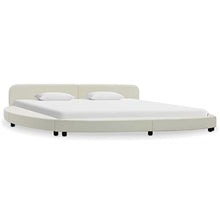 vidaXL Giroletto Imbottito Tondeggiante Elegante Robusto a Doghe Camera da Letto Telaio Struttura Letto Bianco in Similpelle 180x200 cm