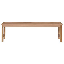 vidaXL Panca da Giardino con Cuscino Blu Reale 150 cm in Legno di Teak