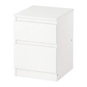 Ikea Kullen - Cassettiera con 2 cassetti, per camera da letto, colore: bianco
