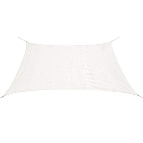 vidaXL Vela Parasole HDPE Rettangolare 4x6m Bianca Tenda Ombrellone Frangisole