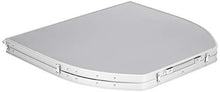 Campart Tavolo da Campeggio XXL TA-0795, Bianco, 150 x 80 x 57/65/70 cm