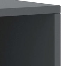 vidaXL Comodino Grigio Scuro 35x30x40 cm in Legno Massello di Pino