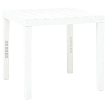 vidaXL Tavolo da Giardino Tavola da Esterni Tavolino per Patio Accessori da Giardino Mobili da Esterni Arredo Bianco 78x78x72 cm in Plastica