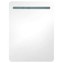 vidaXL Armadietto Bagno con Specchio e Luci LED con Ante e Ripiani Interni Elegante Moderno Funzionale Mobiletto Pensile 60x11x80 cm MDF e Melamina