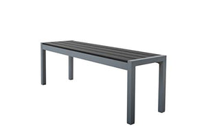 Chicreat C382.01 panchina da Giardino, Alluminio, Argento Grigio, 135 x 40 x 45 cm, Silver