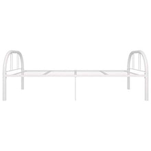 BIGTO - Struttura per letto in metallo e acciaio, per camera da letto, 90 x 200 cm, colore: Bianco