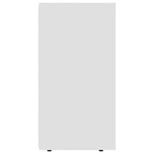 GOTOTOP Credenza in truciolato con 2 ante e 4 cassetti, armadio ausiliario moderno per corridoio, soggiorno, camera da letto, 120 x 36 x 69 cm, bianco
