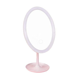 FGDSA Specchio per Il Trucco con Luci E Ingrandimento, Touch Screen Illuminato Specchio da Tavolo per Trucco Illuminato Specchio Luminoso A LED Portatile