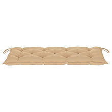 vidaXL Panca da Giardino con Cuscino Beige 240 cm in Massello di Teak